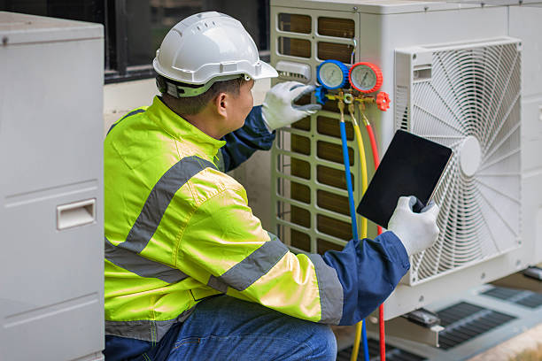 Professional Hvac technician working in Newton, KS